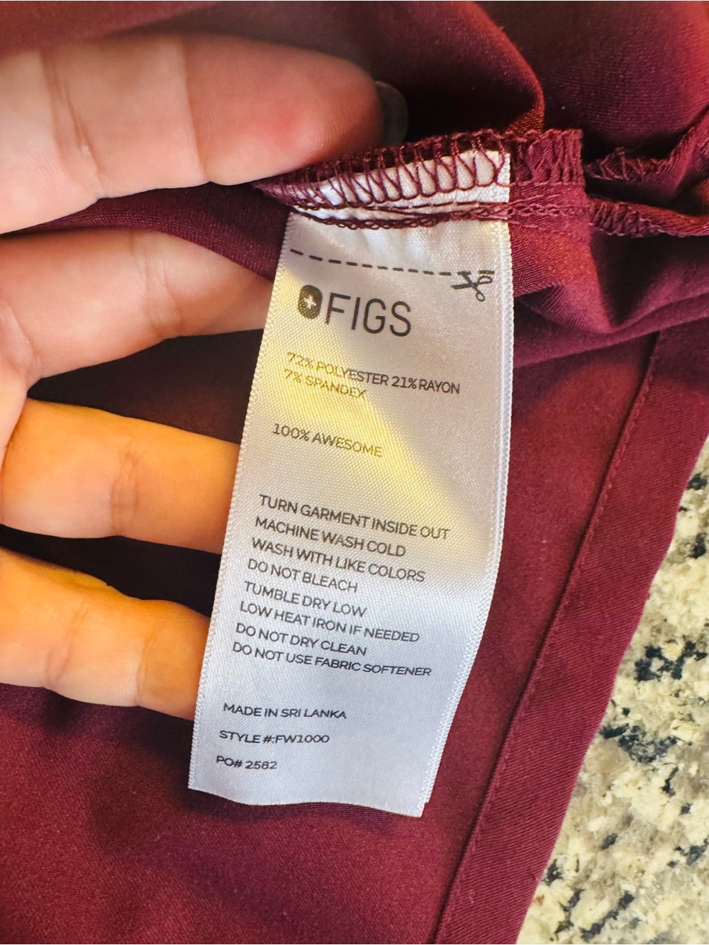 FIGS Scrubs Set Size Small | Modern Fit Medical Uniform | Matching Set - Picture 16 of 16